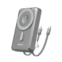 Akupank Dudao K29 10000 mAh, 20 W, integreeritud USB-C / Lightning kaablitega