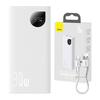 Akupank Baseus Adaman2 10000 mAh, 30 W, valge