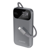 Akupank Dudao K31 10000 mAh, 22.5 W, integreeritud kaabliga, hall