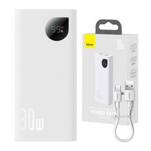 Akupank Baseus Adaman2 10000 mAh, 30 W, valge