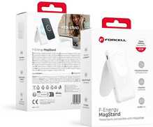 Akupank Forcell F-ENERGY F10K2 MagStand, 10000 mAh, 20 W, valge