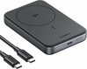 Akupank Ugreen PB761 10000 mAh, Qi2, 30 W, Magsafe, must