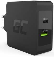 Laadija Green Cell CHAR10, USB Type-C, 45 W, must