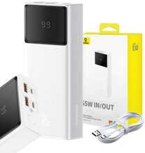 Akupank Baseus Star-Lord 20000 mAh, 65 W, valge