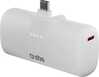 Akupank SBS EcoPower 5000 mAh, 10 W, integreeritud USB-C pordiga, valge
