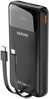 Akupank Dudao K15Pro 20000 mAh, 22.5 W, PD, USB-C, USB-A, integreeritud Lightning ja USB-C kaablitega, must