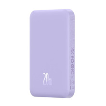 Akupank Baseus Magnetic Mini 5000 mAh, 20 W, lilla