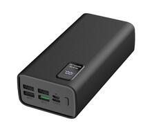 Akupank Platinet PMPB30WQC728B 30000 mAh, must