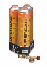 Gaasipõleti Kemper T1047 piezo süütajaga, 3 x 600 ml gaasiballooni