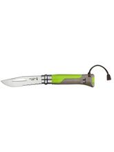 Taskunuga Opinel Outdoor Nr.8, roostevaba teras, roheline