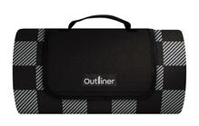 Matkamatt Outliner, 150 x 130 cm, must