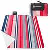 Matkamatt Springos Picnic Mat PM006, 200 x 160 cm, sinine/valge/roosa