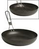 Kokkupandav pann MIL-TEC, roostevaba teras, 25 cm, must