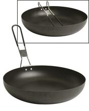Kokkupandav pann MIL-TEC, roostevaba teras, 25 cm, must