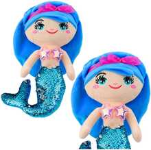 Pehme manguasi Lean Toys merineitsi, sinine, 30 cm