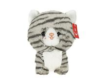 Pehme mänguasi kass DAFFI Teddy Pets, hall/triibuline