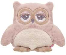 Pehme mänguasi öökull Beppe Abby roosa-kreem, 23 cm