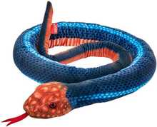 Pehme mänguasi Beppe Snake 13985, sinine/oranž