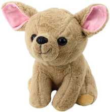 Pehme mänguasi Lean Toys Chihuahua, 22 cm, beež