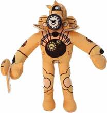 Pehme mänguasi HappyJoe Skibidi Toilet King Clockman, kollane, 30 cm