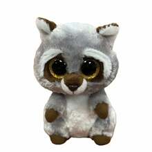 Pehme mänguasi TY Beanie Boos pesukaru Oakie, 15 cm, hall