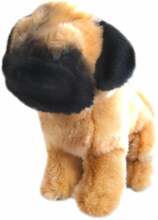 Pehme mänguasi Beppe mops, pruun, 20 cm