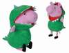 Pehme mänguasi Simba Peppa Pig Dino George, roheline/roosa, 28 cm