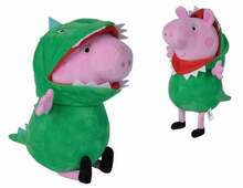 Pehme mänguasi Simba Peppa Pig Dino George, roheline/roosa, 28 cm