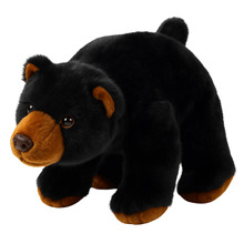 Pehme mänguasi-maskott Lean Toys, must karu, 28 cm
