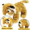 Pehme maskott Lean Toys, tiiger, pruun, 25 cm