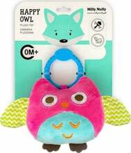 Pehme rippuv mänguasi Milly Mally Happy Owl, roosa