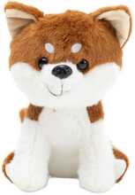 Pehme koer Lean Toys Shiba Inu, valge-pruun, 20 cm
