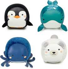 Arendav pallikomplekt Little Big Friends Roly Poly Ocean, sinine/valge/must, 4 tk