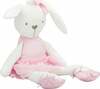 Pehme mänguasi Rabbit In Dress, valge/roosa, 42 cm