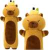 Pehme kapibara maskott Lean Toys, pruun, 65 cm