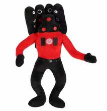 Pehme mänguasi HappyJoe Skibidi Toilet, Titan Speakerman, 26 cm, must/punane