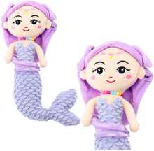 Pehme mänguasi Lean Toys Pluszowa Syrenka, lilla, 32 cm