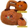 Pehme kott Lean Toys Capybara roosiga, pruun, 20 cm