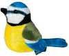 Pehme mänguasi Beppe Blue Bird 13 cm sinine/kollane