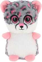 Pehme mänguasi lumeleopard Keel Toys Motsu, 14 cm, valge/hall
