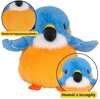 Pehme mänguasi lind Lean Toys sinine/oranž 12cm