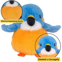 Pehme mänguasi lind Lean Toys sinine/oranž 12cm