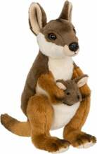 Pehme mänguasi WWF Wallaby With Joey, pruun, 20 cm