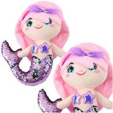 Pehme mänguasi Lean Toys Pluszowa Syrenka, lilla, 28 cm