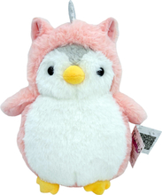Pehme mänguasi Tulilo Roman pingviin, valge/roosa, 20 cm