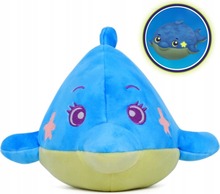 Pehme mänguasi delfiin Dream Beams Dominic, sinine, 18 cm