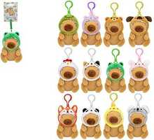 Pehme riputatav mänguasi Pms International Capybara Animal Hats, 12 cm
