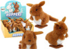 Väntmehhanismiga känguru Lean Toys, pruun