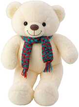 Pehme mänguasi karu Lean Toys, valge, 55 cm