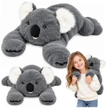Pehme mänguasi koala Lean Toys, hall, 60 cm
